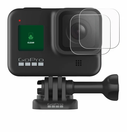 Image of the device GoPro Hero 8 Black (Lens) with a wide variety of screen protectors.