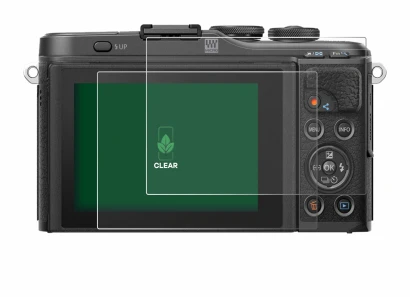 Image of the device Olympus PEN E-PL10 with a wide variety of screen protectors.