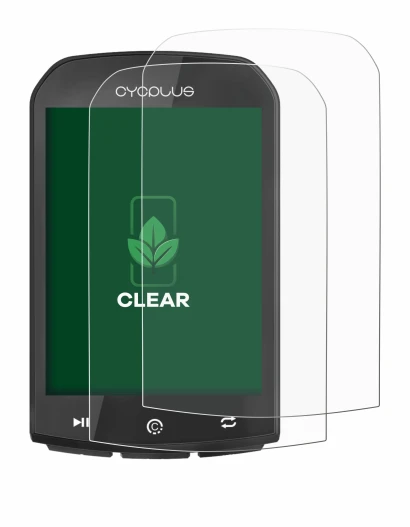 Image of the device Cycplus M1 2.9" with a wide variety of screen protectors.