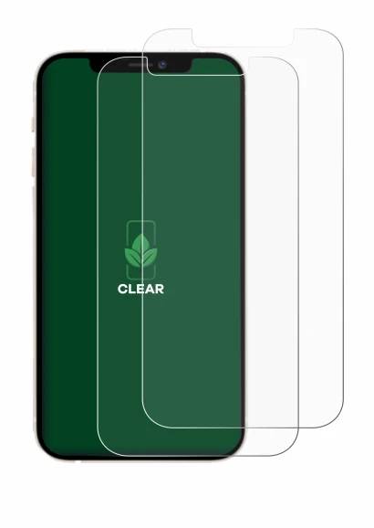 Image of the device Apple iPhone 12 with a wide variety of screen protectors.
