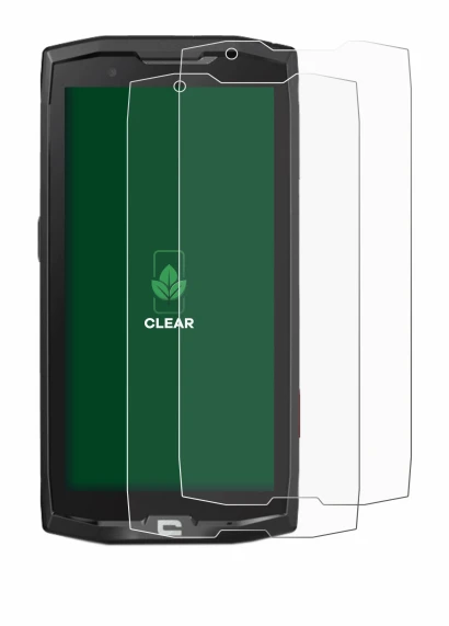 Image of the device Crosscall Core X4 with a wide variety of screen protectors.