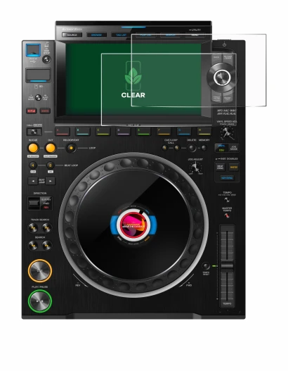 Image of the device Pioneer CDJ 3000 with a wide variety of screen protectors.