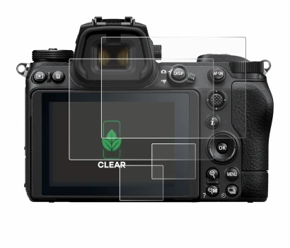Image of the device Nikon Z 6 II with a wide variety of screen protectors.