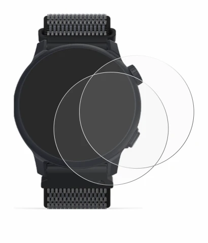 Image of the device Coros Pace 2 with a wide variety of screen protectors.