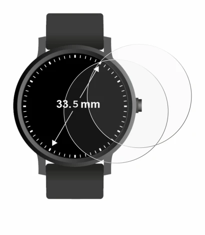 Image of the device Watches (Circular, ø: 33.5 mm) with a wide variety of screen protectors.