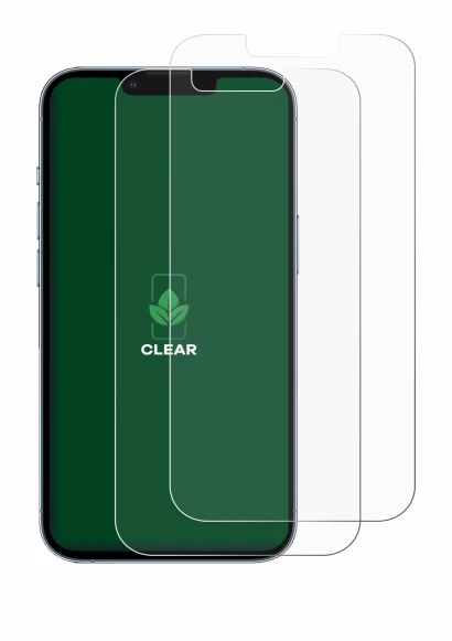 Image of the device Apple iPhone 13 Pro with a wide variety of screen protectors.