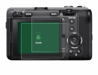 Image of the device Sony FX3 with a wide variety of screen protectors.