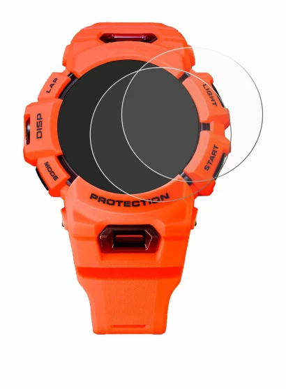 Image of the device Casio G-Shock GBA-900 with a wide variety of screen protectors.