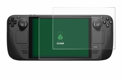 Image of the device Valve Steam Deck with a wide variety of screen protectors.