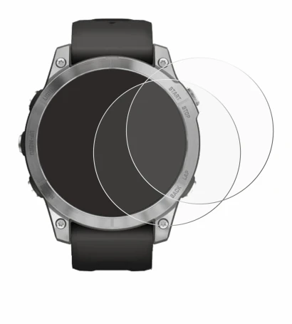 Image of the device Garmin Fenix 7 (47 mm) with a wide variety of screen protectors.