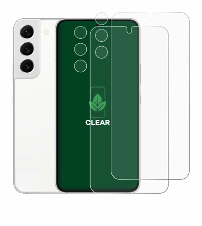 Image of the device Samsung Galaxy S22 5G (Front+Camera) with a wide variety of screen protectors.