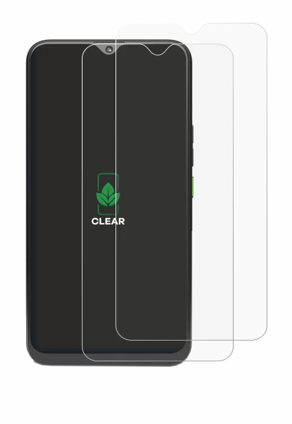 Image of the device 4G Systems Rephone with a wide variety of screen protectors.