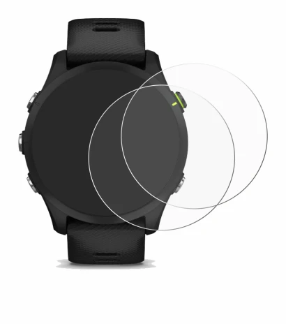 Image of the device Garmin Forerunner 255 with a wide variety of screen protectors.