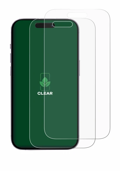 Image of the device Apple iPhone 14 Pro with a wide variety of screen protectors.