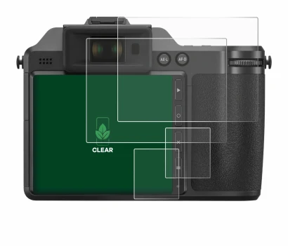 Image of the device Fujifilm X-H2 with a wide variety of screen protectors.