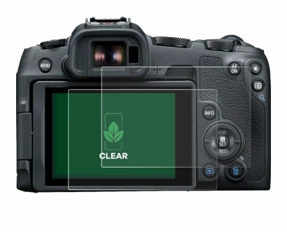 Image of the device Canon EOS R8 with a wide variety of screen protectors.