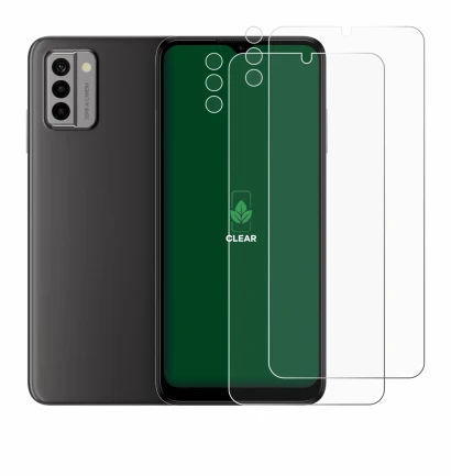 Image of the device Nokia G22 (Front+Camera) with a wide variety of screen protectors.