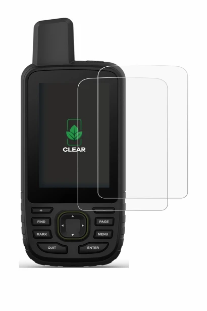 Image of the device Garmin GPSMAP 67 with a wide variety of screen protectors.