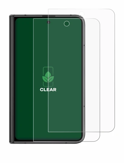 Image of the device Google Pixel Fold (Outer display) with a wide variety of screen protectors.