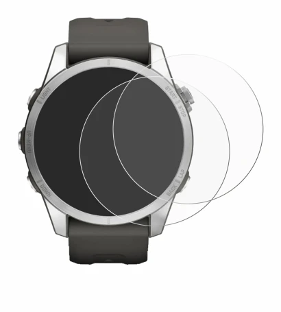 Image of the device Garmin Fenix 7S Pro Solar (42 mm) with a wide variety of screen protectors.