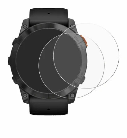 Image of the device Garmin Fenix 7X Pro Solar (51 mm) with a wide variety of screen protectors.
