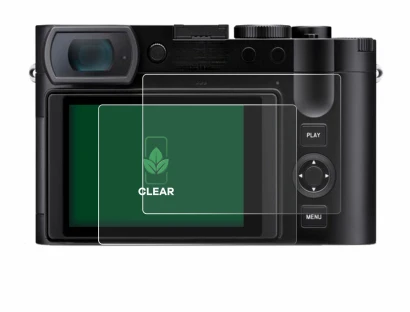 Image of the device Leica Q3 with a wide variety of screen protectors.