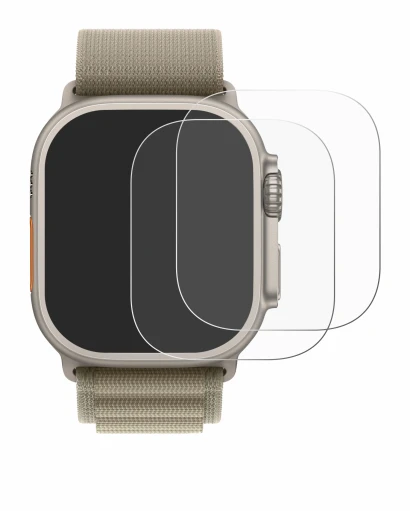 Image of the device Apple Watch Ultra 2 (49 mm) with a wide variety of screen protectors.