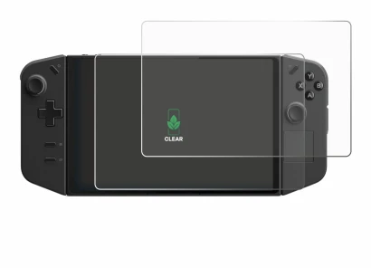 Image of the device Lenovo Legion Go with a wide variety of screen protectors.