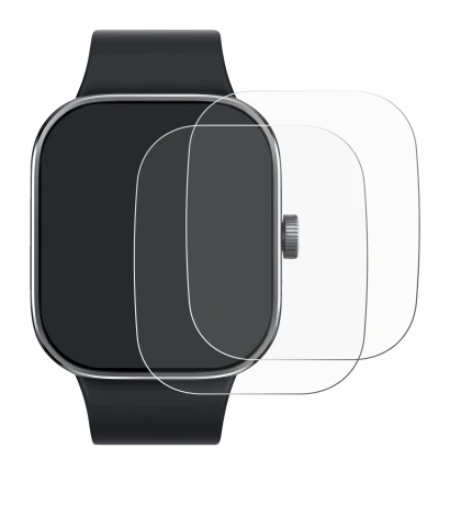 Image of the device Xiaomi Redmi Watch 4 with a wide variety of screen protectors.