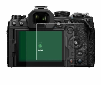 Image of the device Olympus OM System OM-1 Mark II with a wide variety of screen protectors.