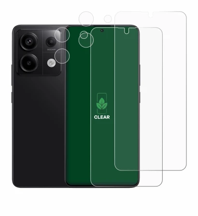 Image of the device Xiaomi Redmi Note 13 Pro 5G (Front+Camera) with a wide variety of screen protectors.