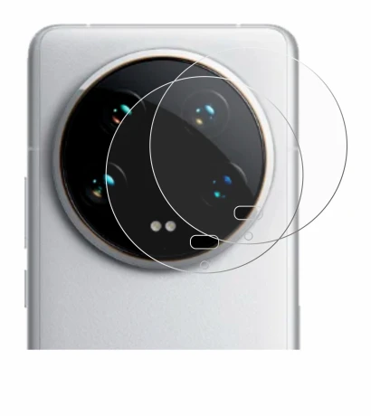 Image of the device Xiaomi 14 Ultra (ONLY Camera Lens) with a wide variety of screen protectors.