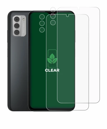 Image of the device Nokia G42 5G (Front+Camera) with a wide variety of screen protectors.