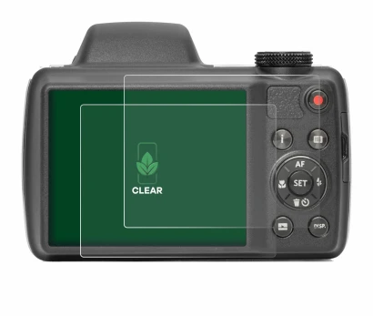 Image of the device Kodak Pixpro AZ528 with a wide variety of screen protectors.