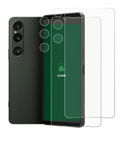 Image of the device Sony Xperia 1 VI (Front+Camera) with a wide variety of screen protectors.