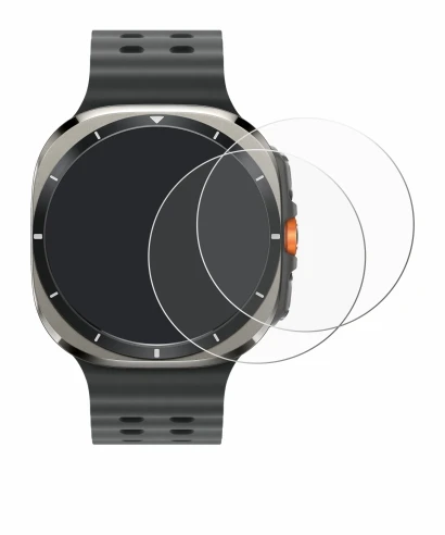 Image of the device Samsung Galaxy Watch Ultra (47 mm) with a wide variety of screen protectors.