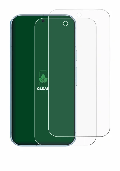 Image of the device Google Pixel 9 Pro with a wide variety of screen protectors.