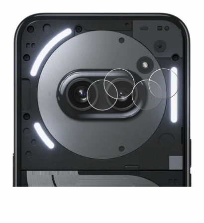 Image of the device Nothing Phone (2a) Plus (ONLY Camera Lens) with a wide variety of screen protectors.