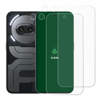 Image of the device Nothing Phone (2a) Plus (Front+Camera) with a wide variety of screen protectors.