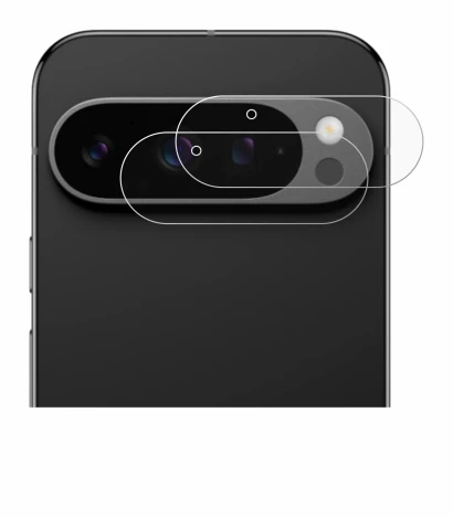Image of the device Google Pixel 9 Pro (ONLY Camera Lens) with a wide variety of screen protectors.