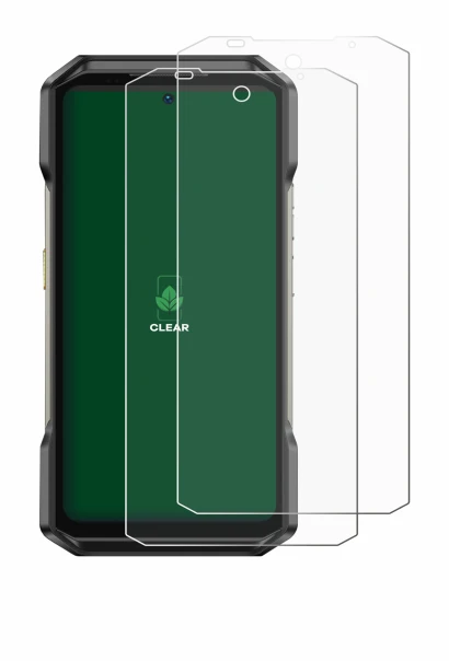 Image of the device Ulefone Armor 27T Pro with a wide variety of screen protectors.