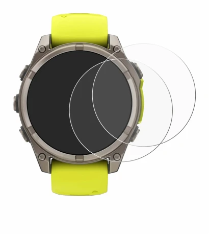 Image of the device Garmin Fenix 8 Solar (47 mm) with a wide variety of screen protectors.
