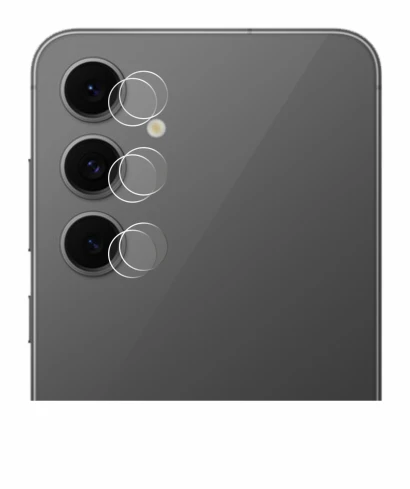 Image of the device Samsung Galaxy S24 FE (ONLY Camera Lens) with a wide variety of screen protectors.
