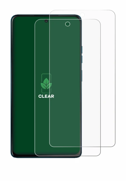Image of the device Motorola Moto G75 with a wide variety of screen protectors.