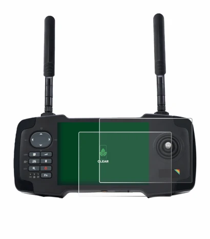 Image of the device Toslon XR500 with a wide variety of screen protectors.