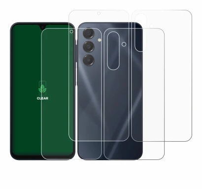 Image of the device Samsung Galaxy A16 5G (Front+Back) with a wide variety of screen protectors.