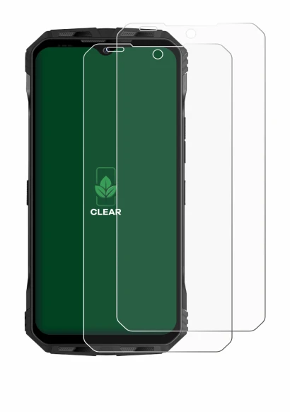 Image of the device Doogee V Max Plus with a wide variety of screen protectors.