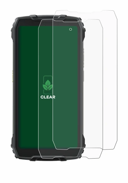Image of the device Blackview BV7300 with a wide variety of screen protectors.