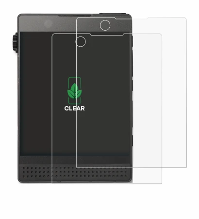 Image of the device Light Phone 3 with a wide variety of screen protectors.