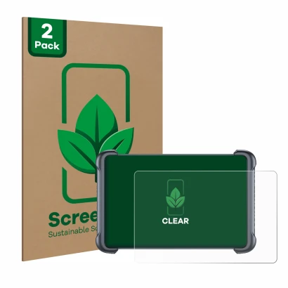 Front side of a product packaging with the brand logo ScreenLeaf. Next to it is the device Thinkcar Thinkscan 689BT shown with
